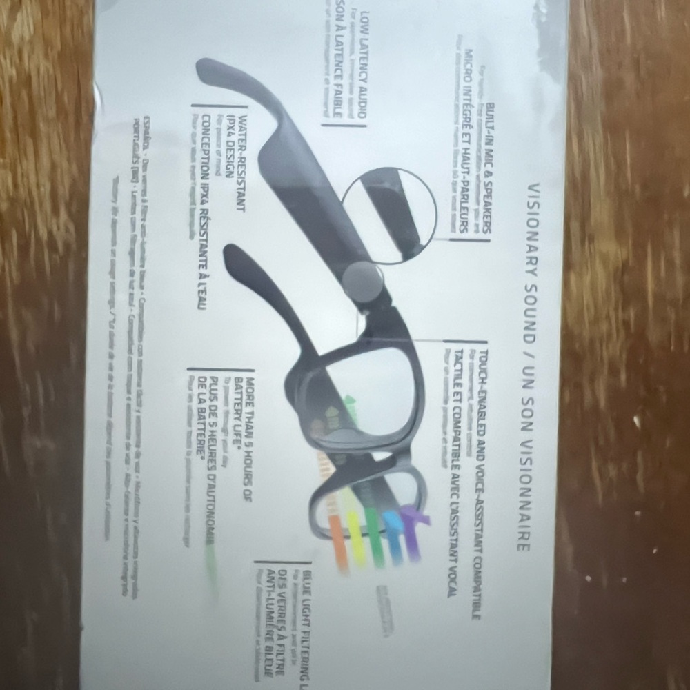 NIB Razer Anzu Smart Glasses Rectangle/Small - Picture 5 of 6